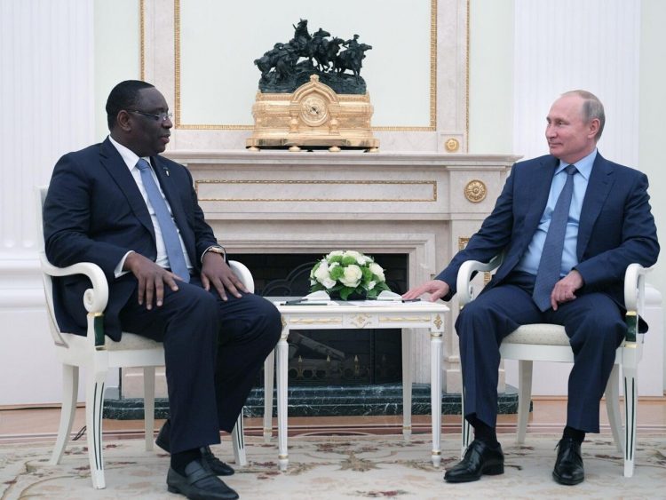 President Macky SALL and Vladimir Putin in Kremlin