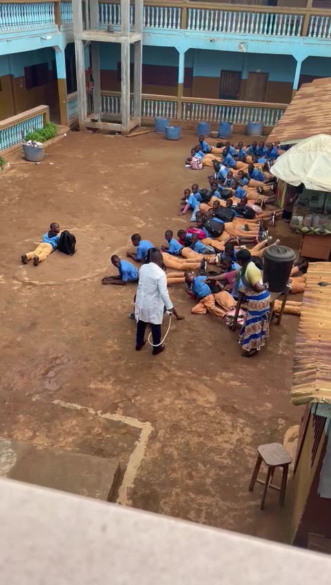 Teacher Caught On Camera Flogging Students In Cameroon