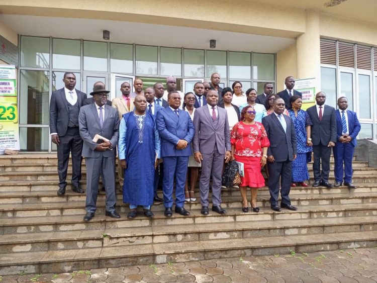 members of Cameroon Human rights commission in a joint Photo