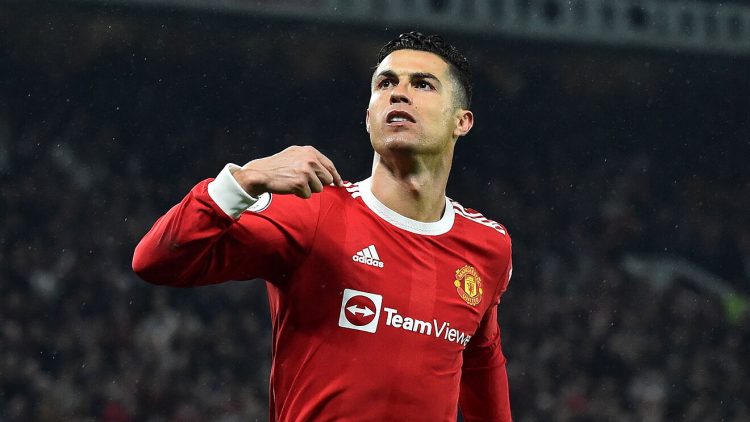 Cristiano Ronaldo Celebrating in Man United