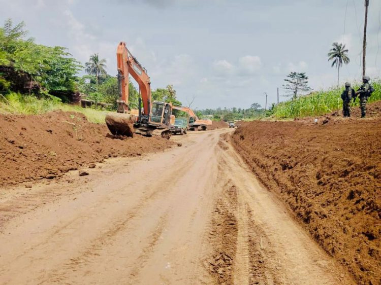 Construction Works Along the Kumba-Ekondo Titi road